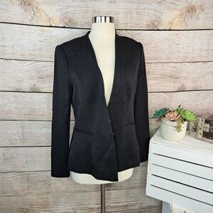 NWT White House Black Market Seasonless‎ Black Blazer Size 6 Tailored Workwear